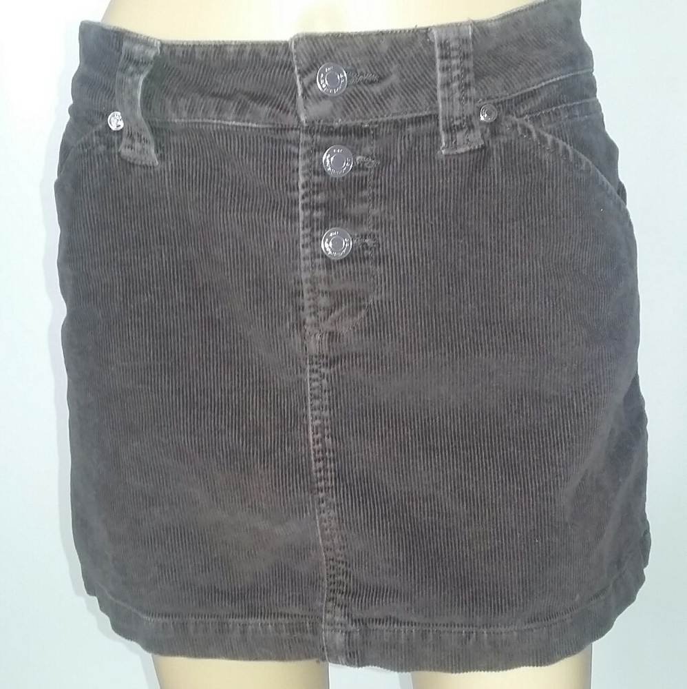 Brown corduroy skirt